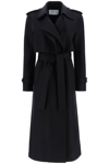 Harris Wharf London Double-breasted Self-tie Regular-fit Wool Coat In Nero
