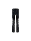 Courrèges Reedition 5-pocket Vinyl Straight-leg Ankle Pants In Black