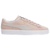 Puma Classic Suede Sneakers In Pink In Blush/white
