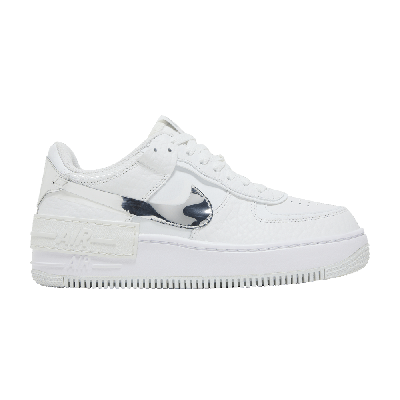 Pre-owned Nike Wmns Air Force 1 Shadow 'white Metallic Silver'
