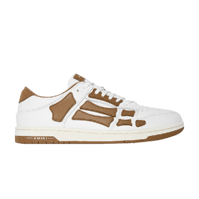 Pre-owned Amiri Skel Top Low 'white Brown'