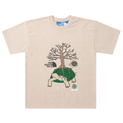 Pre-owned The North Face X Online Ceramics Graphic Tee 'white Regrind' In Cream