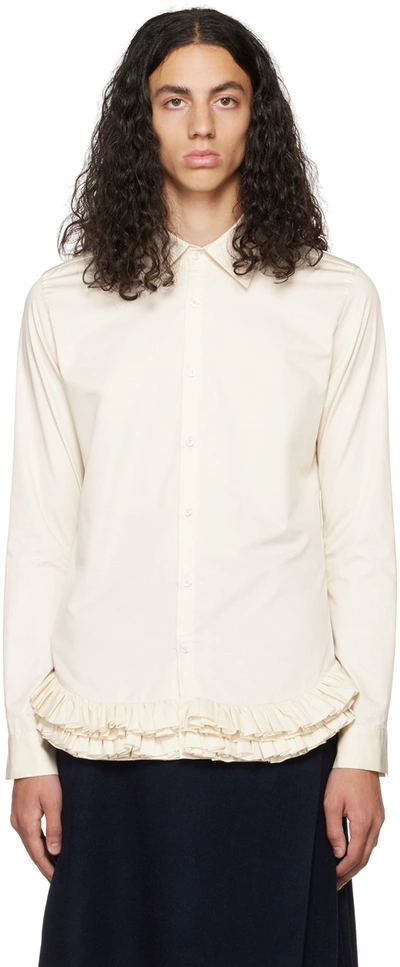 Molly Goddard Off-white Yannick Shirt In Cream