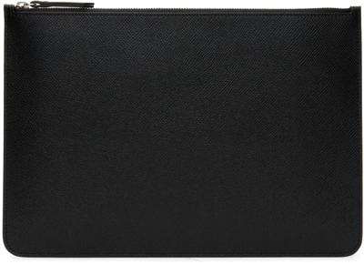 Maison Margiela Flat Black Leather Envelope