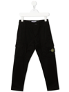 STONE ISLAND JUNIOR COMPASS-PATCH CARGO TROUSERS