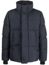 Canada Goose Everett Zip And Snap Button Fastening Down Jacket In Blue