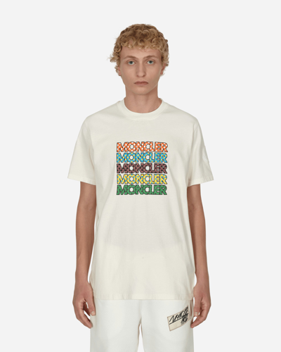 Moncler Genius 2 Moncler 1952 Logo-print Cotton-jersey T-shirt In Beige