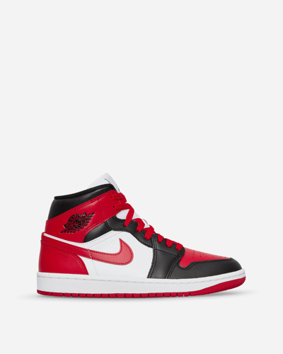 Nike Women's Air Jordan Retro 1 Mid Casual Shoes In Black/gym Red/white