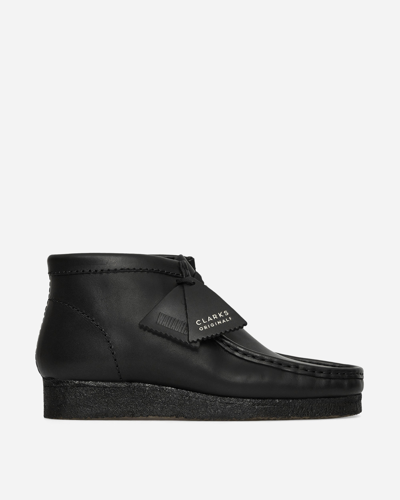 Clarks Originals Wallabee Boots In Black