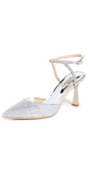 Badgley Mischka Kamilah Ankle Strap Pump In Silver