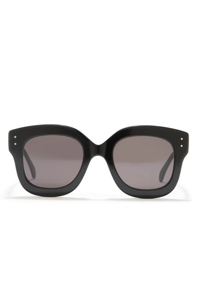 Alaïa 50mm Oversized Sunglasses In Black Black Grey