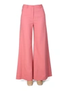 Boutique Moschino Chic Flare Pants For Women In Pink