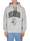 MOSCHINO MOSCHINO SWEATSHIRT WITH LOGO PRINT