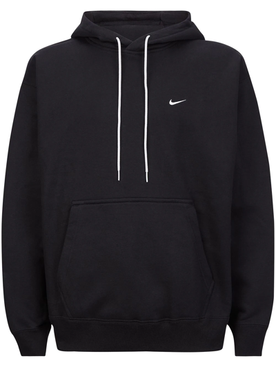 Nike Solo Swoosh Hoodie In Black
