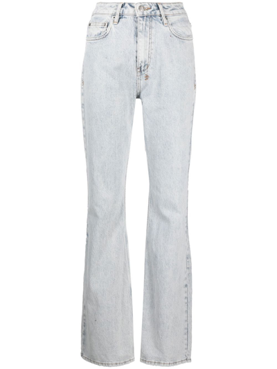 Ksubi Blue Soho Muse Straight Leg Jeans In Neutrals