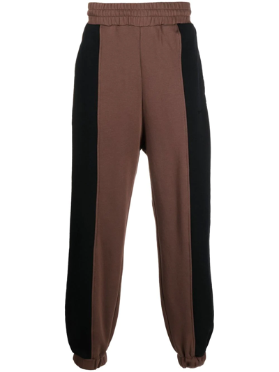 Ambush Panelled Cotton-jersey Track Pants In Multicolor