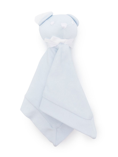 Ralph Lauren Babies' Cotton Bunny-detail Dou Dou In Blue