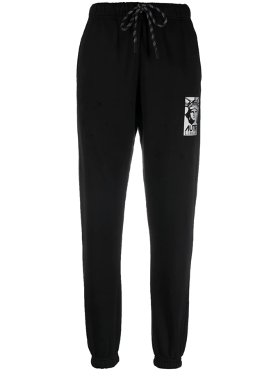 Autry Liberty Destroyed Track Pants In Black
