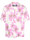 Jacquemus Off-white & Pink Le Papier 'la Chemise Jean' Shirt In White,pink