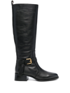 SEE BY CHLOÉ LORY KNEE-HIGH LEATHER BOOTS