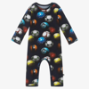 Molo Baby Fenez Printed Jersey Onesie In Blue