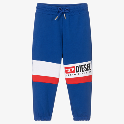 Diesel Kids' Boys Blue Cotton Logo Joggers