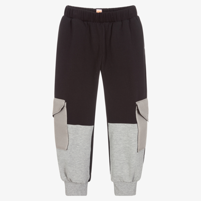 Wauw Capow By Bangbang Kids'  Boys Black Cargo Joggers