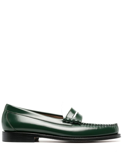 G.h. Bass & Co. Weejuns Heritage Larson Leather Loafers In Green