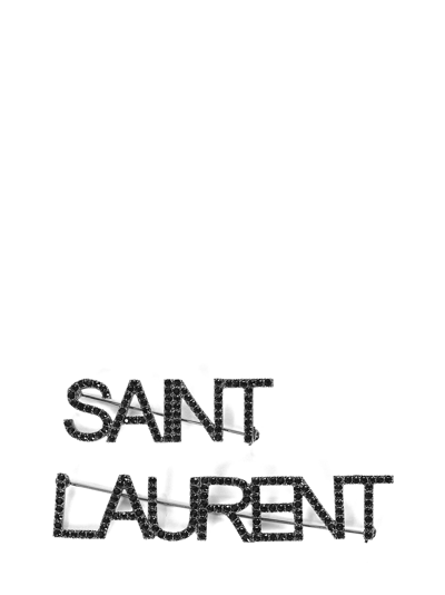 Saint Laurent Brooches In Black