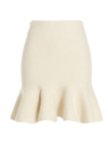 Jil Sander Mini Yoke Skirt In White