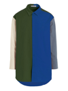 JW ANDERSON EMBROIDERED LOGO COLORBLOCK SHIRT