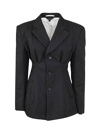 Comme Des Garçons Comme Des Gar Ons Womens Black Other Materials Blazer In Black