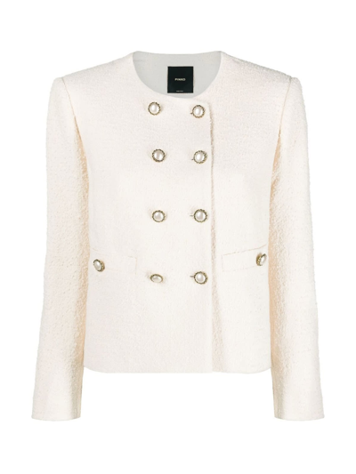 Pinko Elisa Boucle Jacket In White