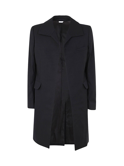 Stuart Weitzman Spread-collar Darted Regular-fit Woven Jacket In Black