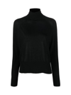 Seventy Roll-neck Wool Jumper In Black