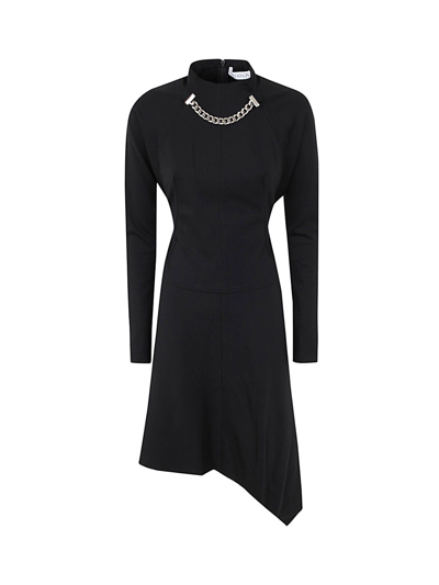 JW ANDERSON NECK CHAIN LONG SLEEVE DRESS