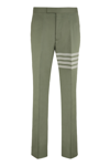 THOM BROWNE COTTON CHINO TROUSERS