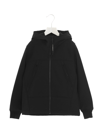 C.p. Company Goggle-hood Zip-up Jacket In Black
