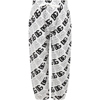 Dolce & Gabbana White Sweatpants For Boy With Black Logo In White