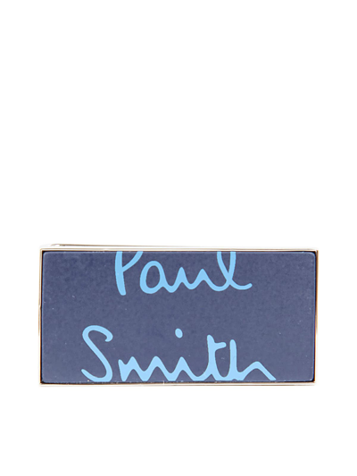 Paul Smith Men Moneyclip Logo In Blue