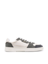 Axel Arigato Dice Lo Green And White Two-tone Sneakers In Calf Leather Man In White Grey