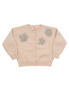 IL GUFO CARDIGAN WITH EMBROIDERED FLOWERS
