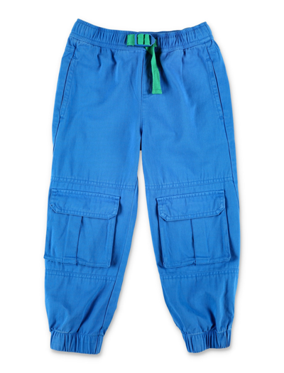 Stella Mccartney Tapered-leg Cargo Trousers In Blue
