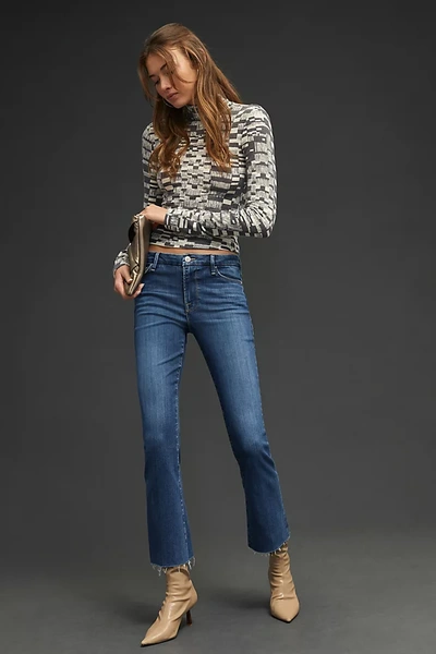 Frame Le Crop Mini Boot Jeans In Blue