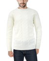 X-ray X Ray Crewneck Cable Knitted Pullover Sweater In White