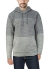 X-ray X Ray Colorblock Knitted Pullover Hooded Sweater In Grey