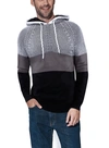 X-ray X Ray Color Blocked Pullover Hooded Sweater In Gray
