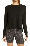 Zella Full Range Long Sleeve T-shirt In Black