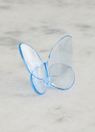 Baccarat Exclusive Lucky Butterfly Figurine, Sky Blue