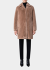 Akris Punto Faux-fur Short Jacket In Cream